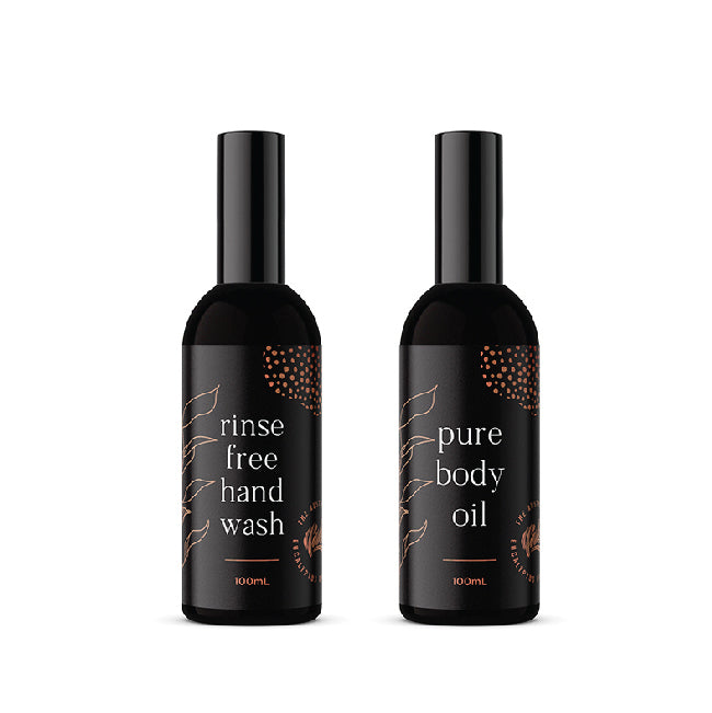 Gift Pack 3 - Rinse Free Hand Wash & Pure Body Oil