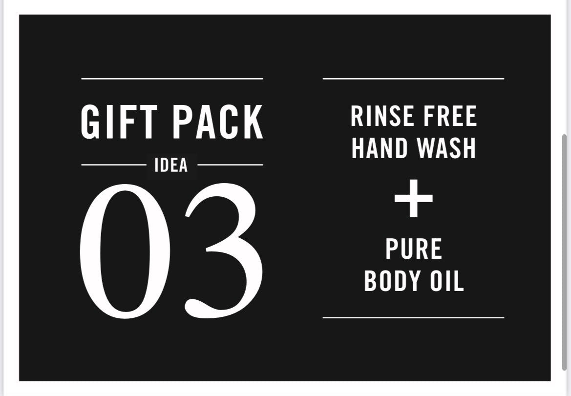 Gift Pack 3 - Rinse Free Hand Wash & Pure Body Oil