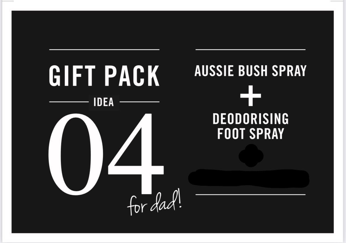 Gift Pack 4 - For Dad! Aussie Bush Spray  Foot Spray 